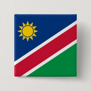 Badge Carré 5 Cm Drapeau namibien