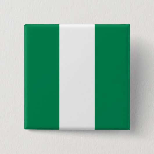 Badge Carré 5 Cm Drapeau nigérian (Devant)