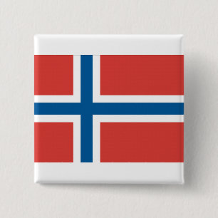 Badge Carré 5 Cm Drapeau norvégien