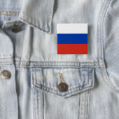 Badge Carré 5 Cm Drapeau russe (Russie) (En situation)