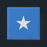 Badge Carré 5 Cm Drapeau somalien<br><div class="desc">Produits World Flag personnalisables - N'hésitez pas à ajouter votre propre texte.</div>