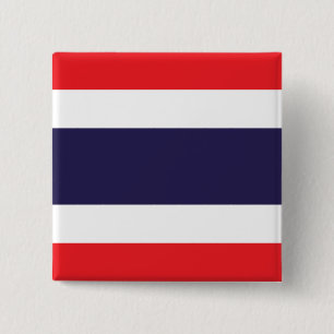 Badge Carré 5 Cm Drapeau thaïlandais
