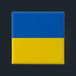 Badge Carré 5 Cm Drapeau Ukraine<br><div class="desc">Drapeau Ukraine</div>