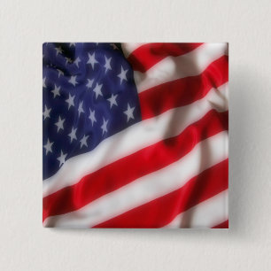 Badge Carré 5 Cm Drapeau USA