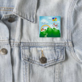 Badge Carré 5 Cm Dreamland (En situation)