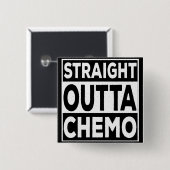 Badge Carré 5 Cm Droite Outta Chemo (Devant & derrière)