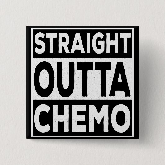 Badge Carré 5 Cm Droite Outta Chemo (Devant)