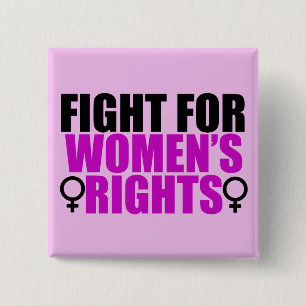 Badge Carré 5 Cm Droits des femmes