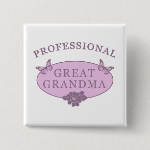 Badge Carré 5 Cm Drôle Grand Grand Gag Grandma Cadeaux