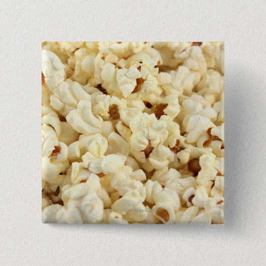 Badge Carré 5 Cm Du pop-corn pur. (Devant)