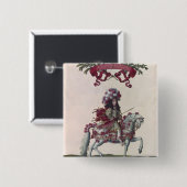 Badge Carré 5 Cm Duc de Philippe I d'Orléans (Devant & derrière)