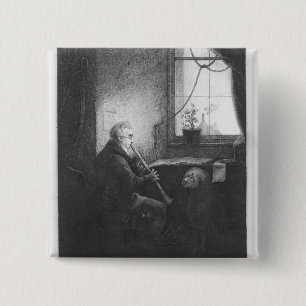 Badge Carré 5 Cm Duc Esterhazy Playing la clarinette, 1809
