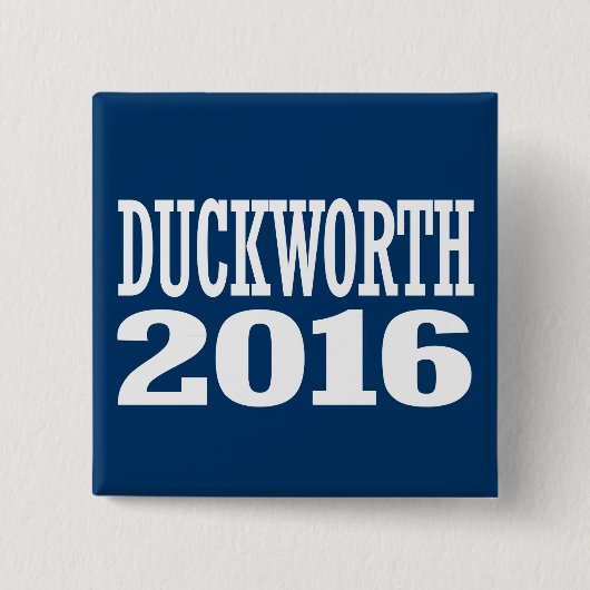 Badge Carré 5 Cm Duckworth - Tammy Duckworth 2016 (Devant)