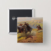 Badge Carré 5 Cm Duel, 1905 (Devant & derrière)