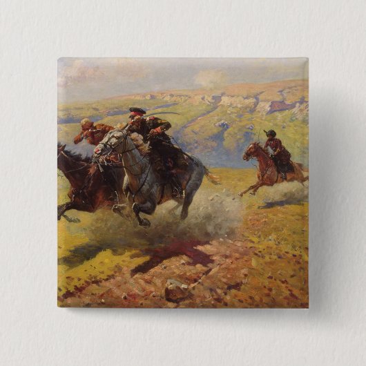 Badge Carré 5 Cm Duel, 1905 (Devant)