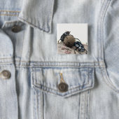 Badge Carré 5 Cm Dung Bettle (En situation)