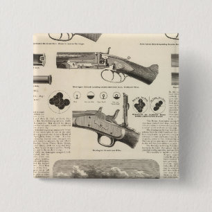 Badge Carré 5 Cm E Remington et les fils