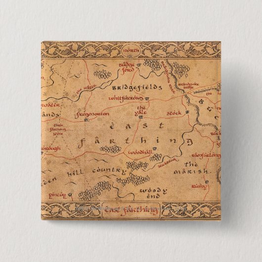 Badge Carré 5 Cm East Farthing (Devant)
