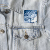 Badge Carré 5 Cm Eau (En situation)
