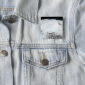 Badge Carré 5 Cm Eau arctique 2 (En situation)