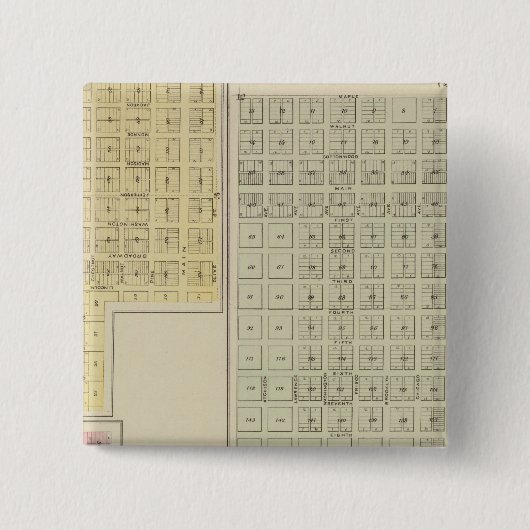 Badge Carré 5 Cm Eau froide, protection, Avilla, Kansas (Devant)