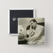 Badge Carré 5 Cm Eau potable d'homme (Devant & derrière)