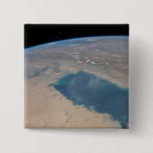 Badge Carré 5 Cm Eaux Bleues Tropicales Du Golfe Persique. (Devant)