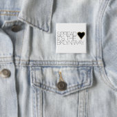 Badge Carré 5 Cm Écartez l'amour (En situation)