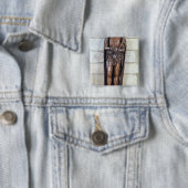 Badge Carré 5 Cm Ecce homo (En situation)