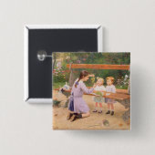 Badge Carré 5 Cm Échantillon de raisin (Devant & derrière)