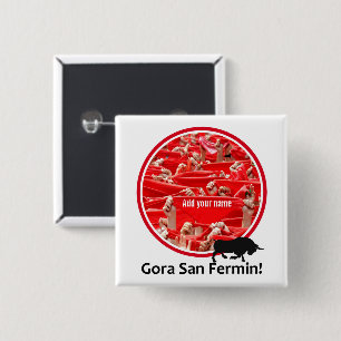 Badge Carré 5 Cm Écharpe faite sur commande, encierro de San