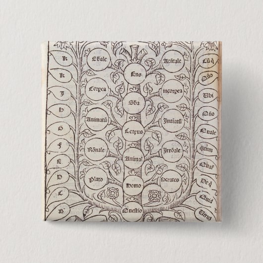 Badge Carré 5 Cm Échelle céleste (Devant)