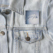 Badge Carré 5 Cm Éclaboussure de l'eau (En situation)