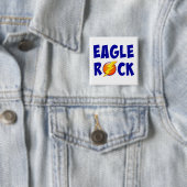Badge Carré 5 Cm Éclat de foudre Eagle Rock (En situation)