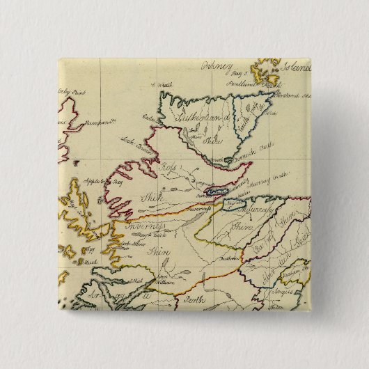 Badge Carré 5 Cm Écosse 11 (Devant)