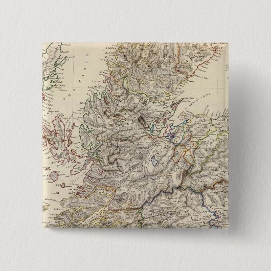 Badge Carré 5 Cm Écosse 11 (Devant)