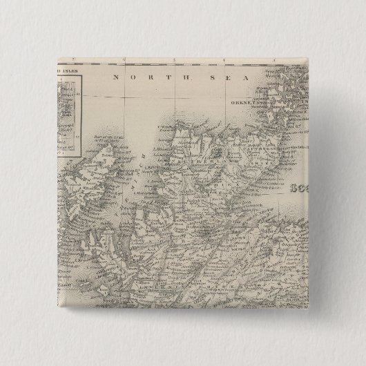 Badge Carré 5 Cm Écosse 4 (Devant)