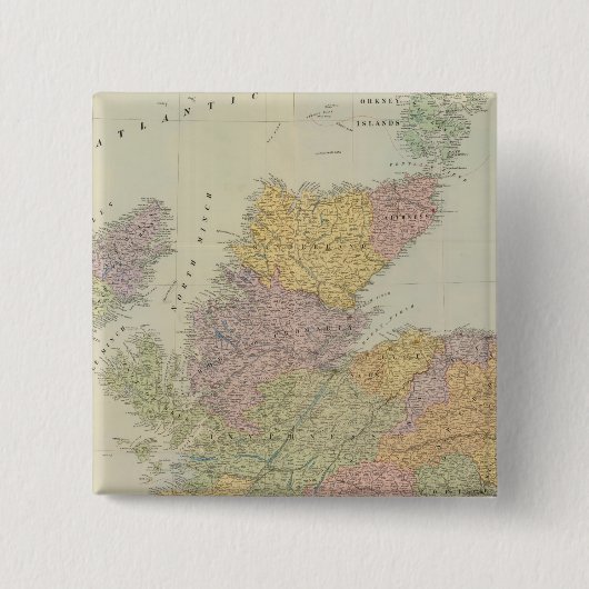 Badge Carré 5 Cm Ecosse composite (Devant)