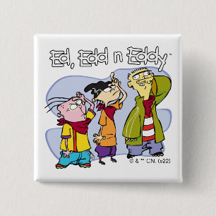 Badge Carré 5 Cm Ed, Edd, n Eddy Hand Signes