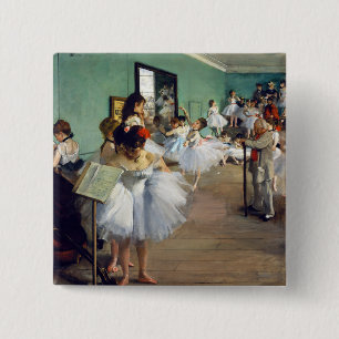 Badge Carré 5 Cm Edgar Degas - Classe Danse