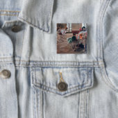 Badge Carré 5 Cm Edgar Degas - La répétition (En situation)