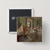 Badge Carré 5 Cm Edgar Degas| The Dancing Class, c.1873-76 (Devant & derrière)