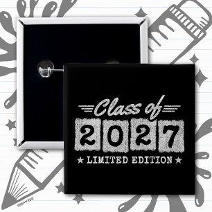 Badge Carré 5 Cm Édition Limitée Diplômés de la Promotion 2027