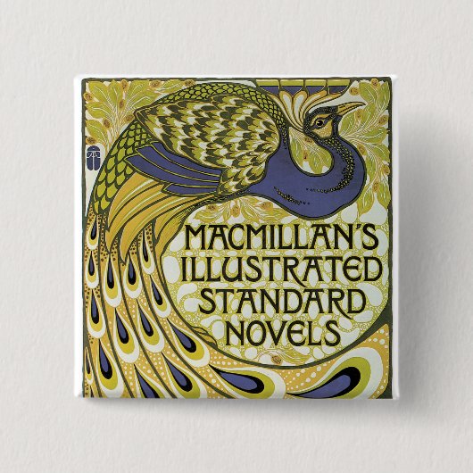 Badge Carré 5 Cm Édition Peacock de MacMillan (Devant)