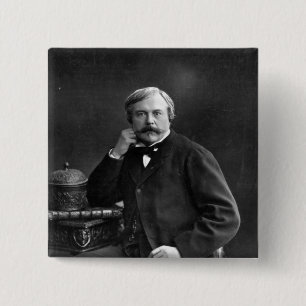 Badge Carré 5 Cm Edmond de Goncourt