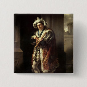Badge Carré 5 Cm Edmund Kean comme Richard III, 1814