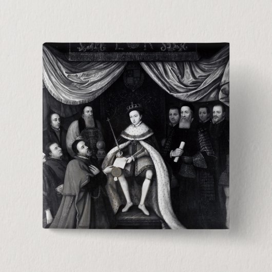 Badge Carré 5 Cm Edouard VI (Devant)