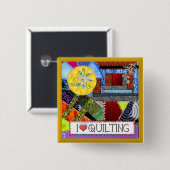 Badge Carré 5 Cm édredon fol (Devant & derrière)