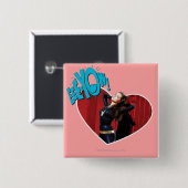 Badge Carré 5 Cm EEE-YOW ! Catwoman (Devant & derrière)