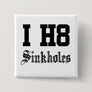 Badge Carré 5 Cm effondrements